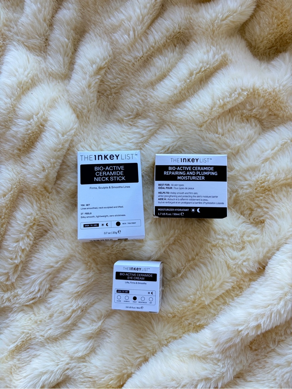 Three inkey list products